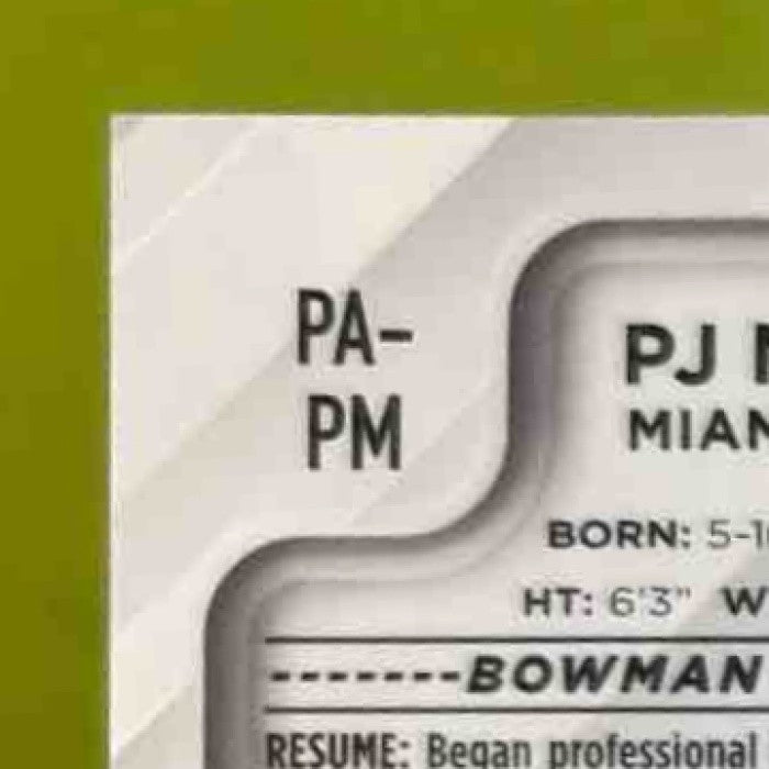 2025 Topps PJ Morelando Bowman Prospect Auto /50 #PA-PM Miami Marlins