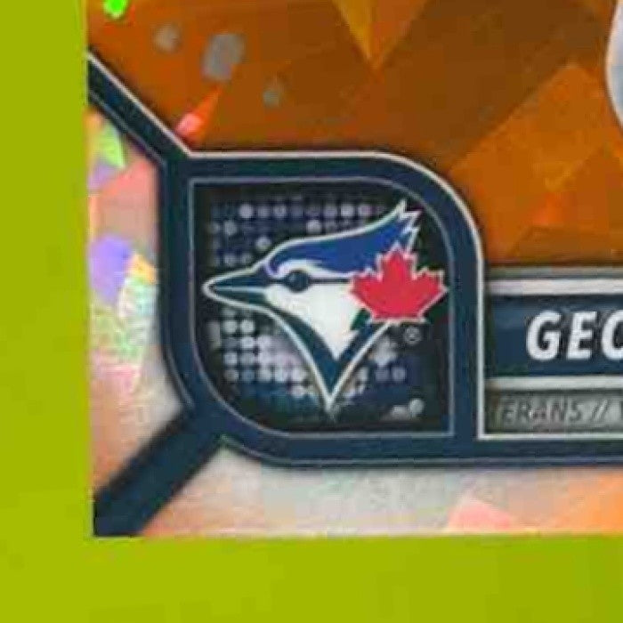 2022 Bowman Chrome Sapphire George Springer Orange 23/75 #74 Toronto Blue Jays