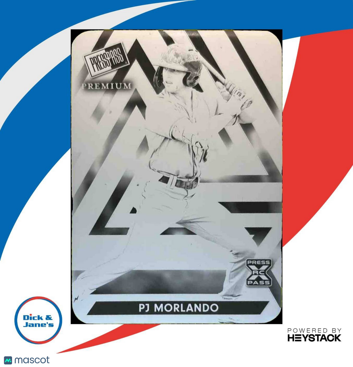 2024 Leaf Press Pass Premium PJ Morlando Printing Plate Black 1/1 #93 XRC