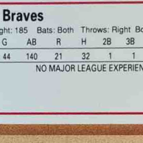 1991 Upper Deck Chipper Jones #55 RC Atlanta Braves