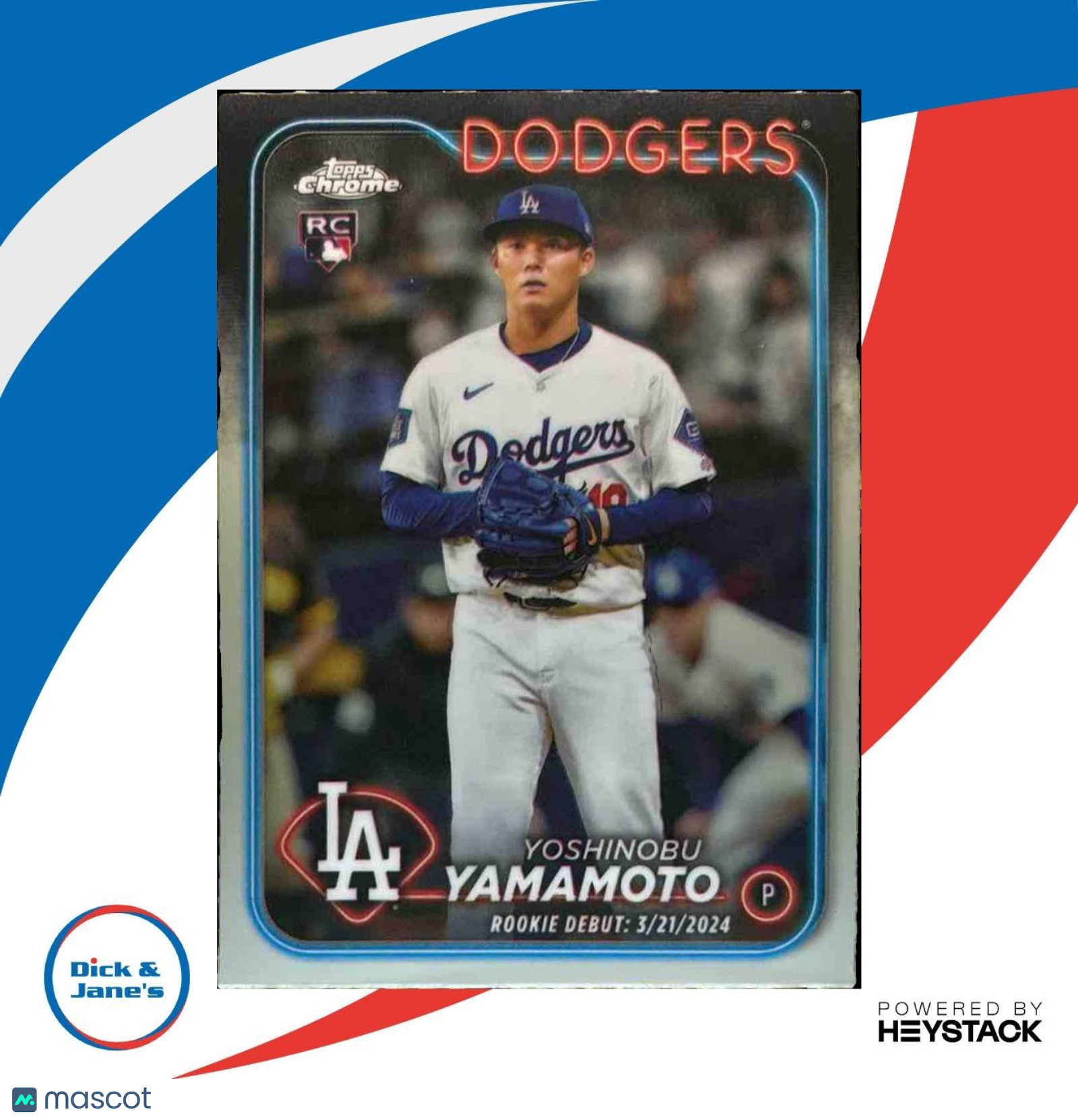 2024 Topps Chrome Update Yoshinobu Yamamoto #USC108 RC Los Angeles Dodgers