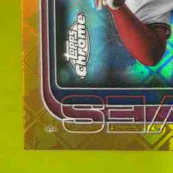 2025 Topps Chrome LogoFractor Nacho Alvarez Jr. Gold /50 #75 RC Atlanta Braves