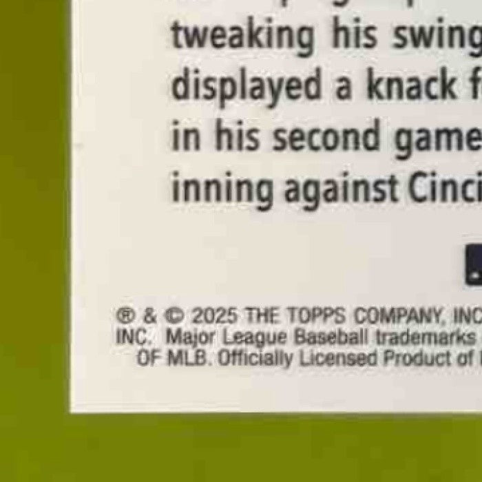 2025 Topps Chrome LogoFractor Nacho Alvarez Jr. Gold /50 #75 RC Atlanta Braves