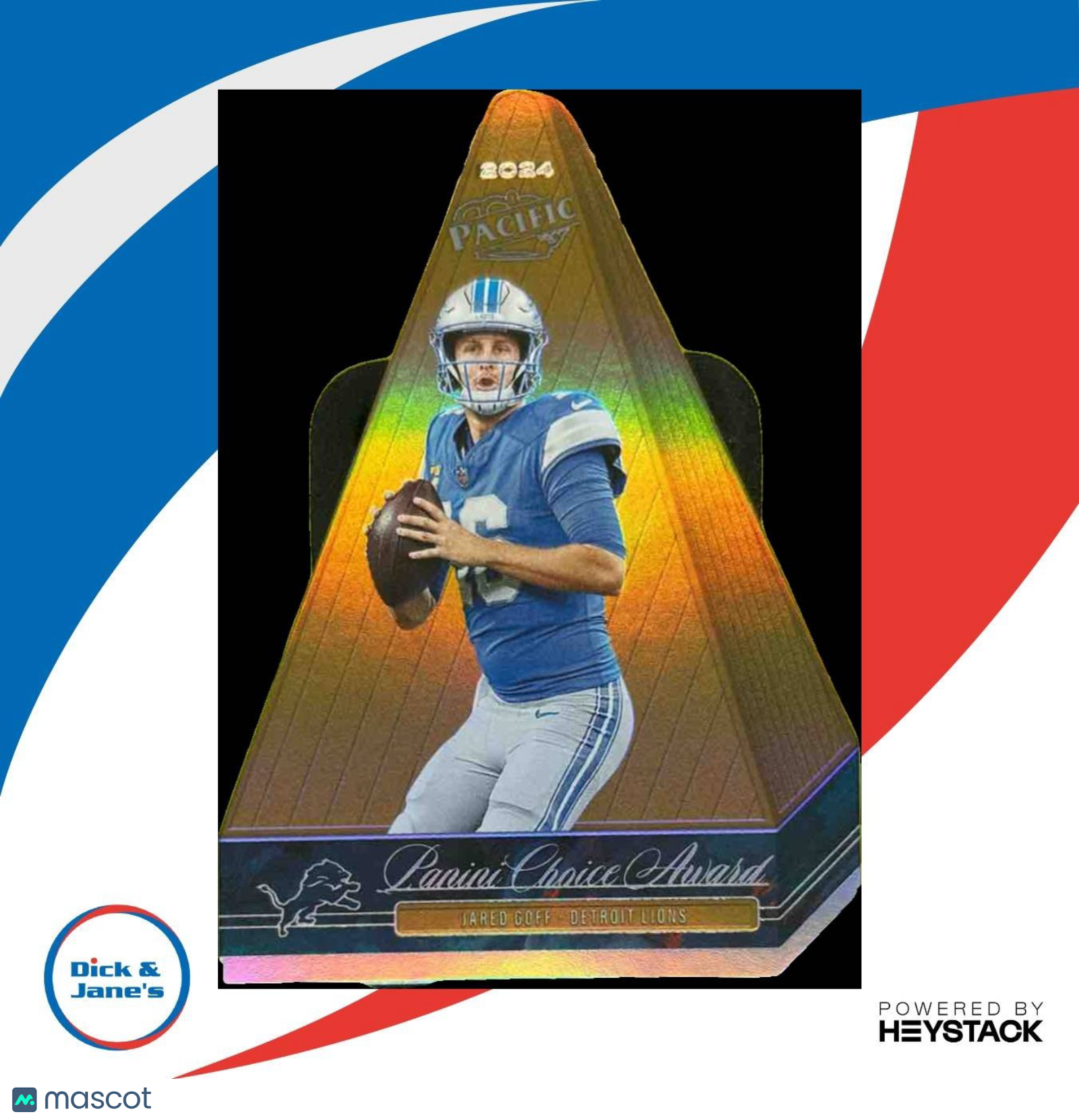 2024 Panini Encore Jared Goff Pacific Choice Awards #5 Detroit Lions