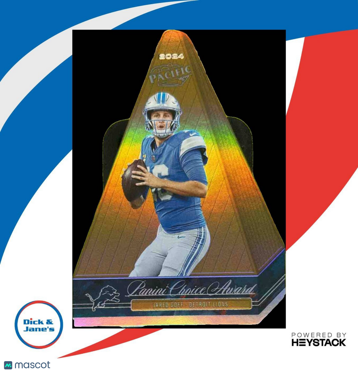 2024 Panini Encore Jared Goff Pacific Choice Awards #5 Detroit Lions
