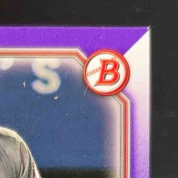 2021 Bowman Mike Trout Purple 9/250 #17 Los Angeles Angels