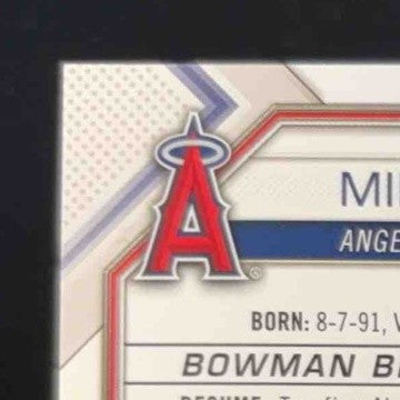 2021 Bowman Mike Trout Purple 9/250 #17 Los Angeles Angels