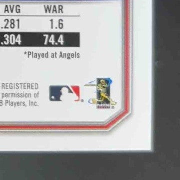 2021 Bowman Mike Trout Purple 9/250 #17 Los Angeles Angels