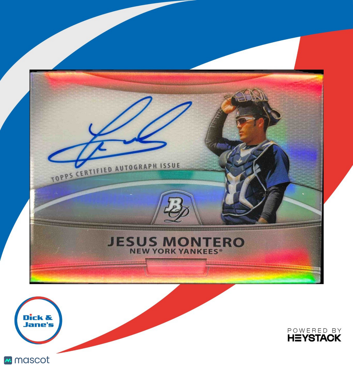 2010 Bowman Platinum Jesus Montero Prospect Auto Refractor New York Yankees