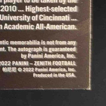 2022 Panini Zenith Alec Pierce 26/299 #221 RC Auto Indianapolis Colts