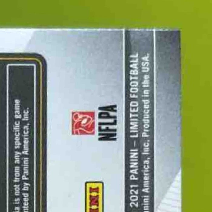 2021 Panini Limited Najee Harris /75 #113 MEM Auto RC Pittsburgh Steelers