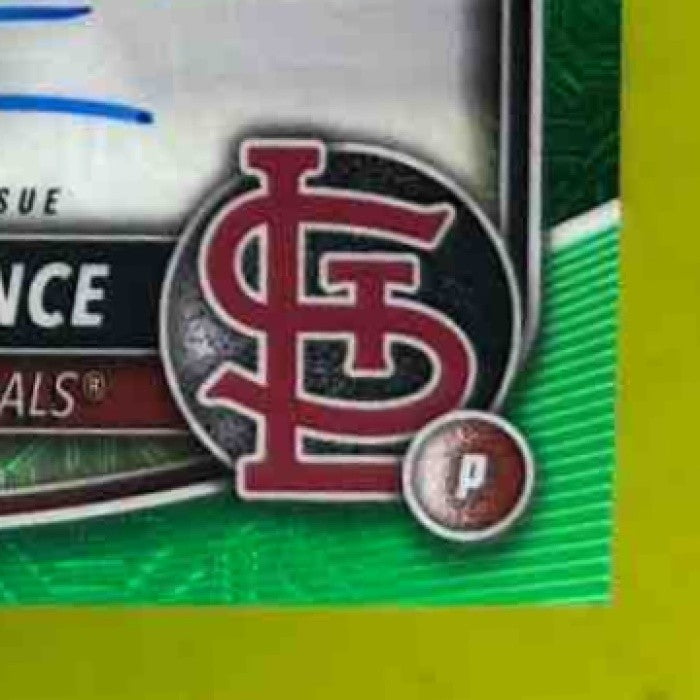 2025 Bowman Chrome Mega Box Tink Hence Prospect Auto Green Mojo /99 Cardinals