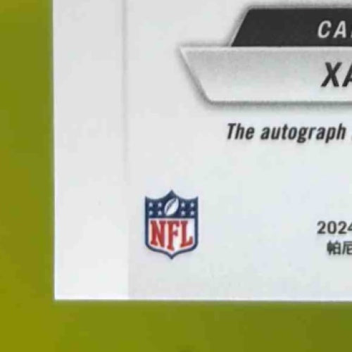 2024 Mosaic Xavier Legette Rookie Scripts No Huddle Blue RC Auto Panthers