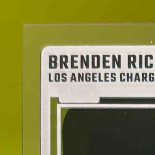 2024 Panini Clearly Donruss Brenden Rice Rated Rookie Auto #99 Chargers