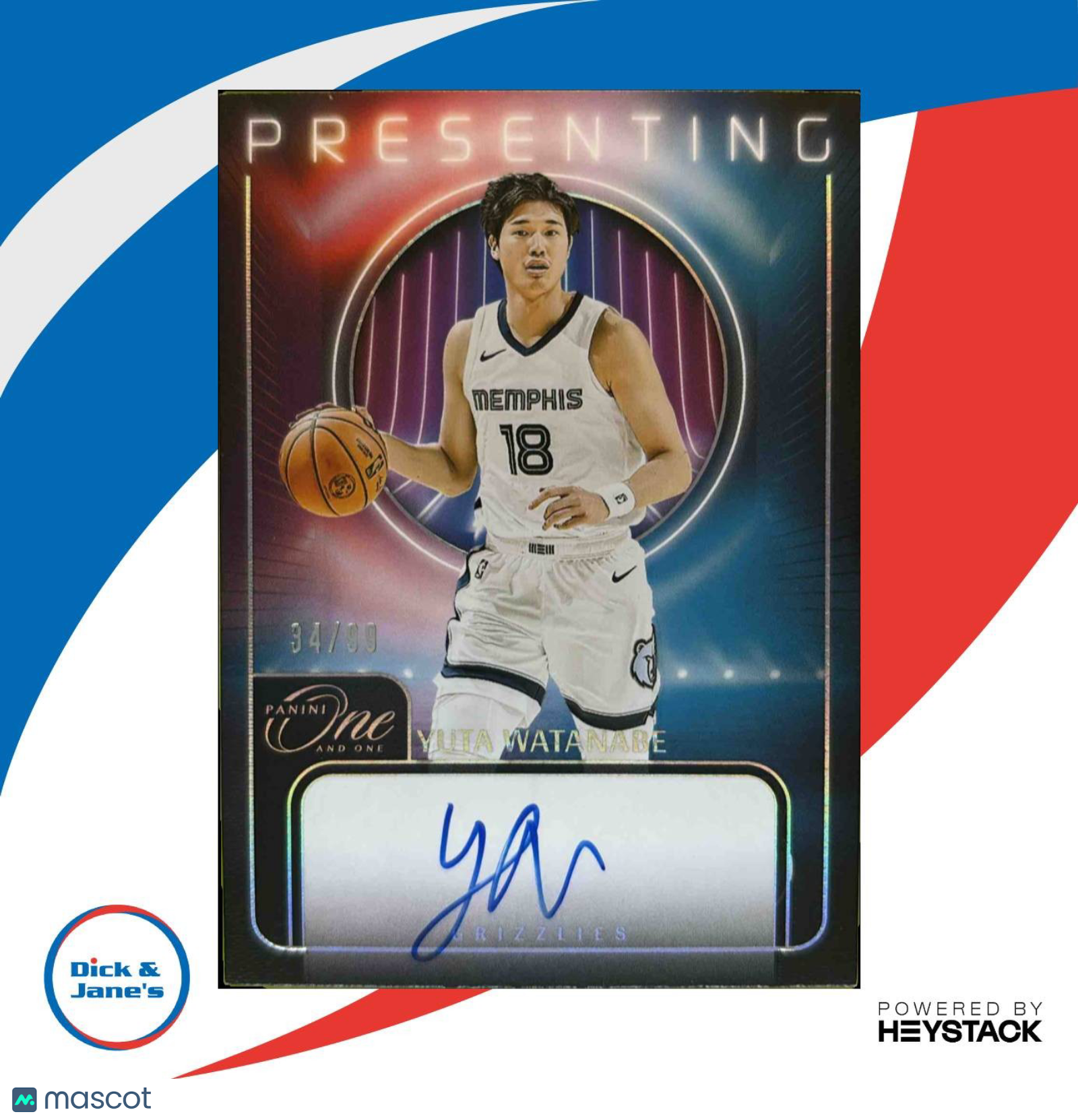 2023-24 Panini One & Basketball Presenting Auto Yuta Tabuse /99
