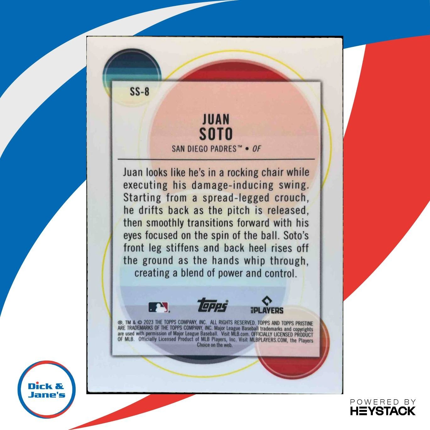 2023 Topps Pristine Juan Soto Swings of Summer #SS-8 San Diego Padres