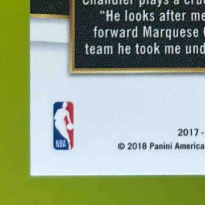 2017-18 Panini Select Tyson Chandler Zebra Prizms #264 Courtside Phoenix Suns