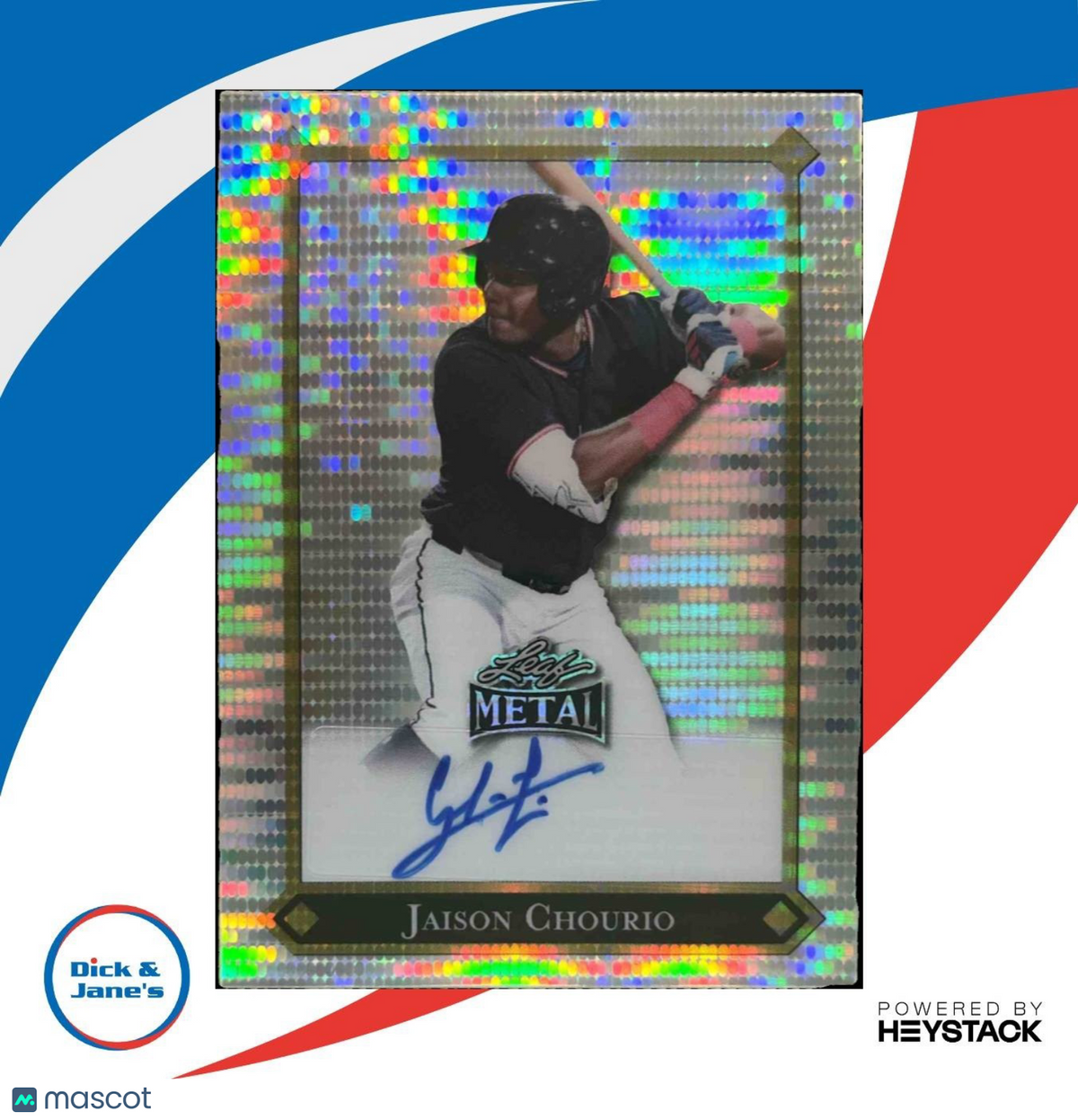 2025 Leaf Metal Jaison Chourio 92 LGR Pulsar Silver 2/10 #LGR-JC1 Auto
