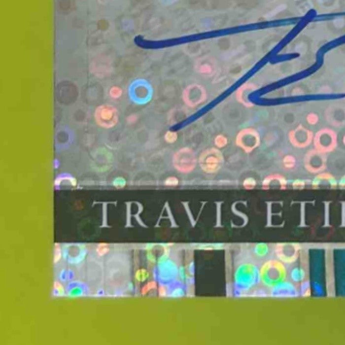 2021 Select Travis Etienne Jr. Rookie Signature Disco /25 MEM Auto RC Jaguars