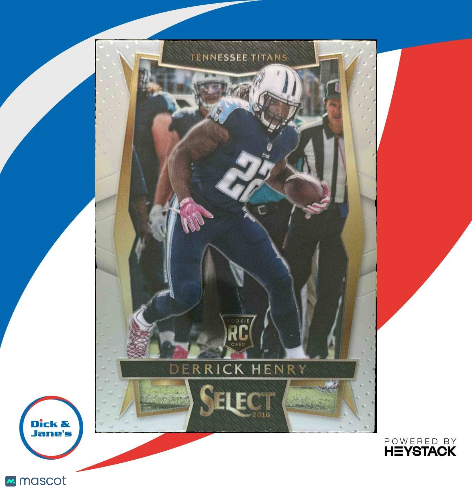 2016 Panini Select Derrick Henry #22 RC Concourse Tennessee Titans