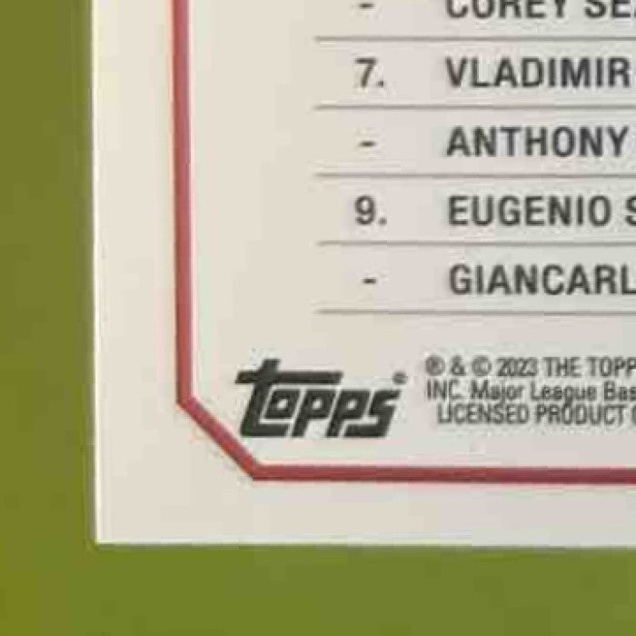 2023 Topps AL HRs Leaders (Aaron Judge Mike Trout Yordan Alvarez) /608