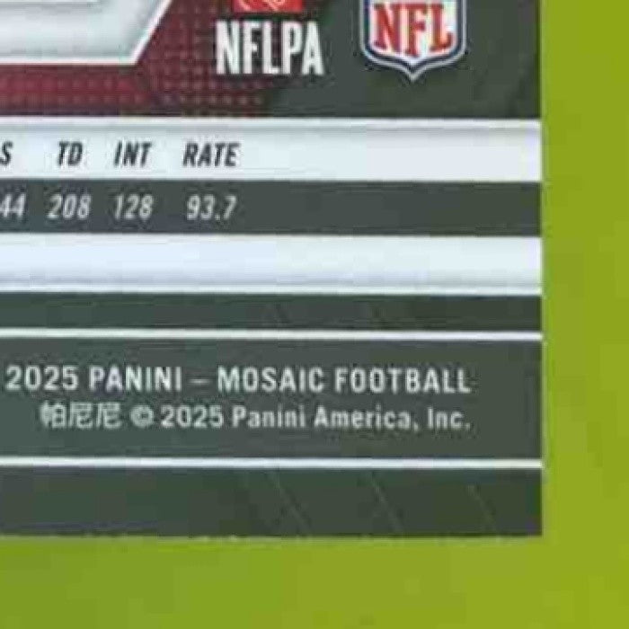 2025 Panini Mosaic Kurt Warner Hall of Fame Red & Yellow Prizm /89 Cardinals