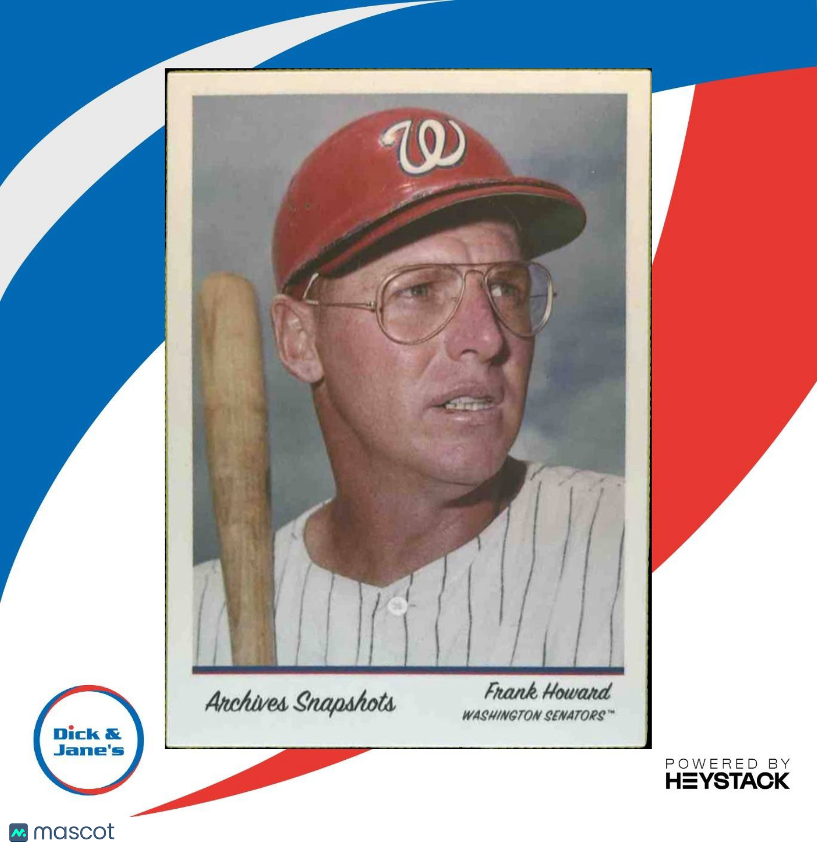 2016 Topps Archives Snapshots Frank Howard #AS-FH Washington Senators