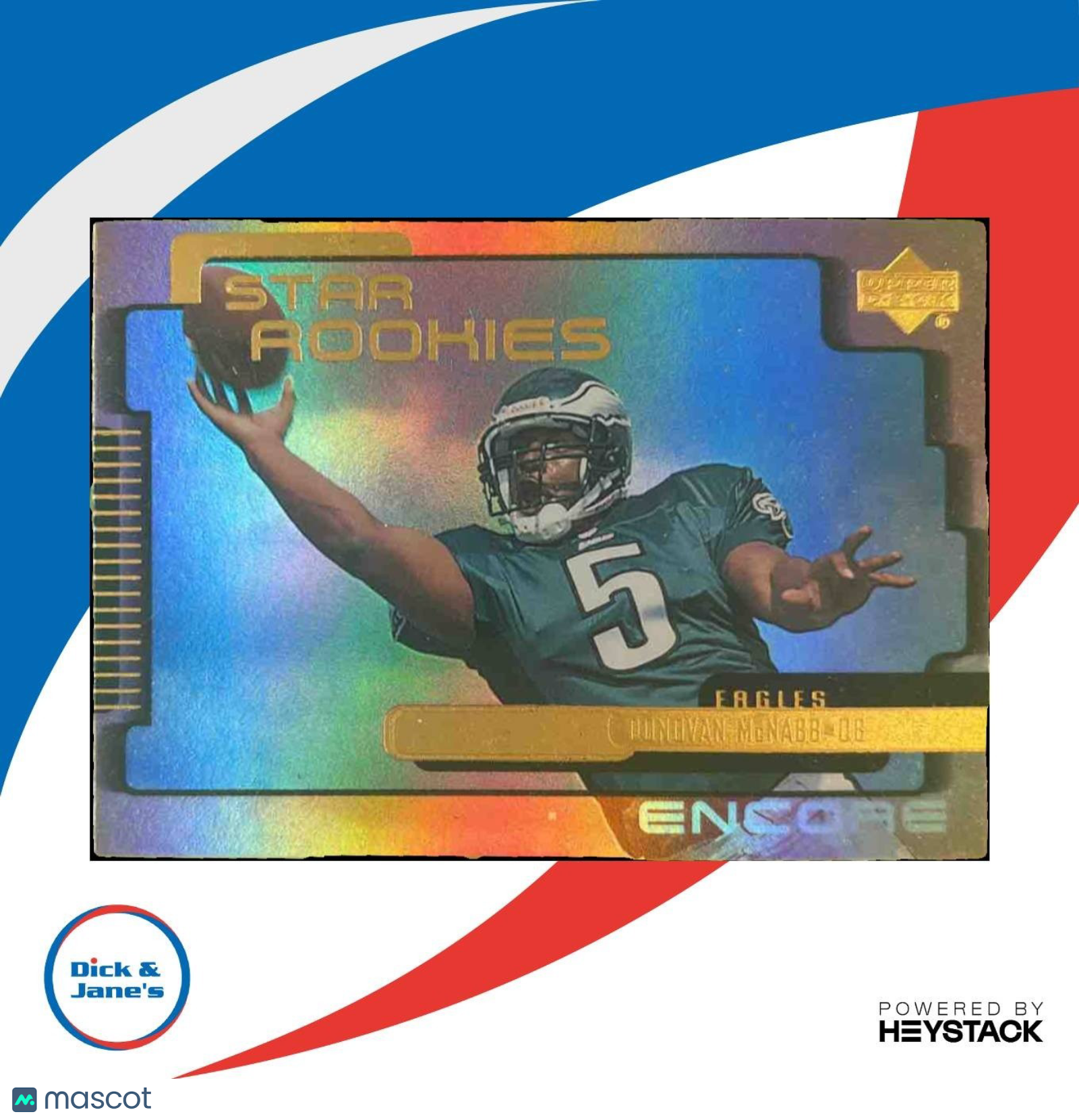 1999 Upper Deck Encore Donovan McNabb #190 RC Philadelphia Eagles