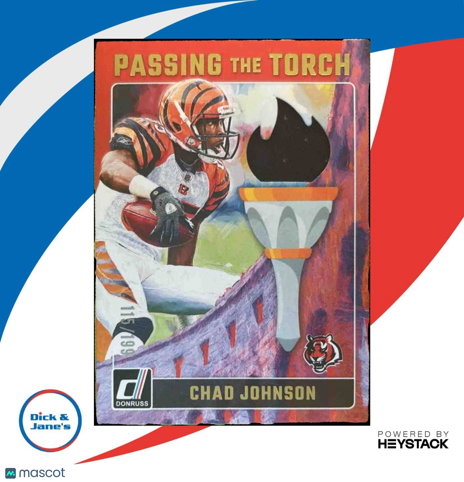 2024 Donruss Chad Johnson Ja'Marr Chase Passing the Torch Jerseys /199 Bengals