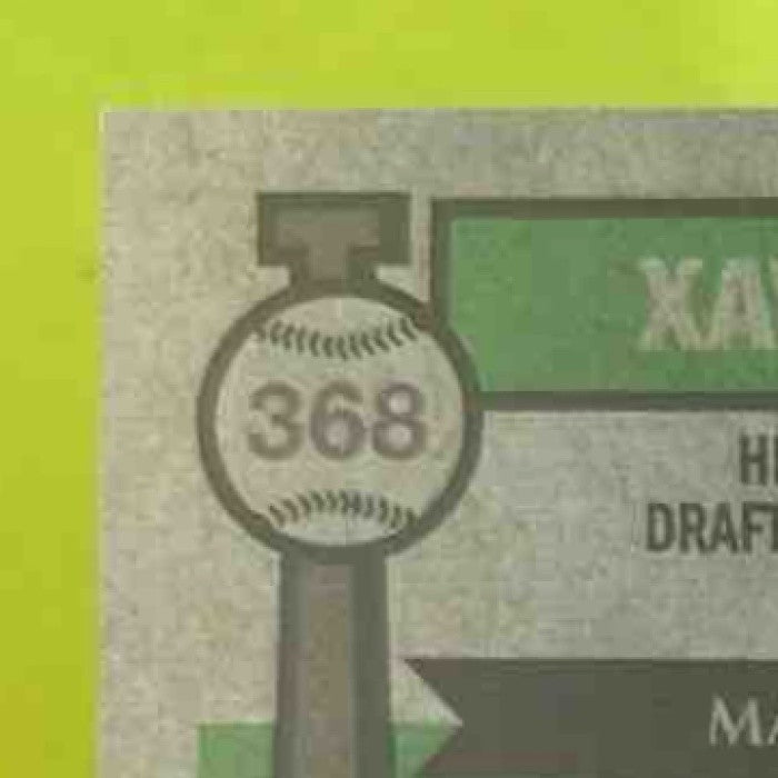 2025 Topps Heritage Xavier Edwards Chrome Burgundy Refractor #368 Miami Marlins