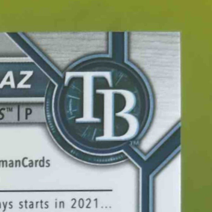 2022 Bowman Chrome Shane Baz Red Refractor 2/5 #66 RC Tampa Bay Rays