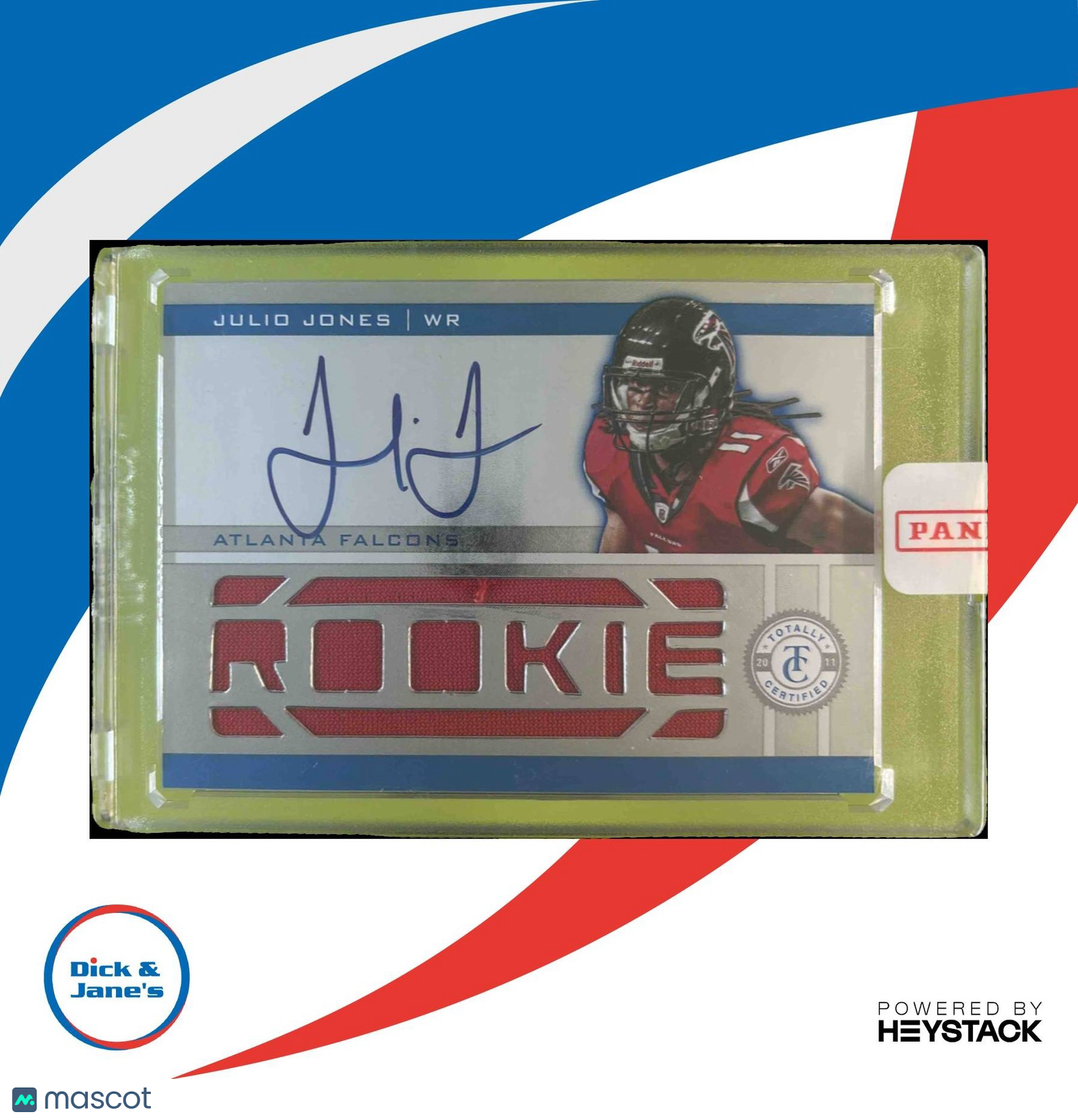 2011 Panini Totally Certified Julio Jones /399 RC Patch Auto Atlanta Falcons