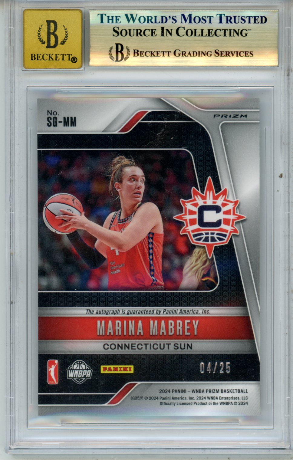 2024 Panini Prizm Marina Mabrey #37 BGS 9.5