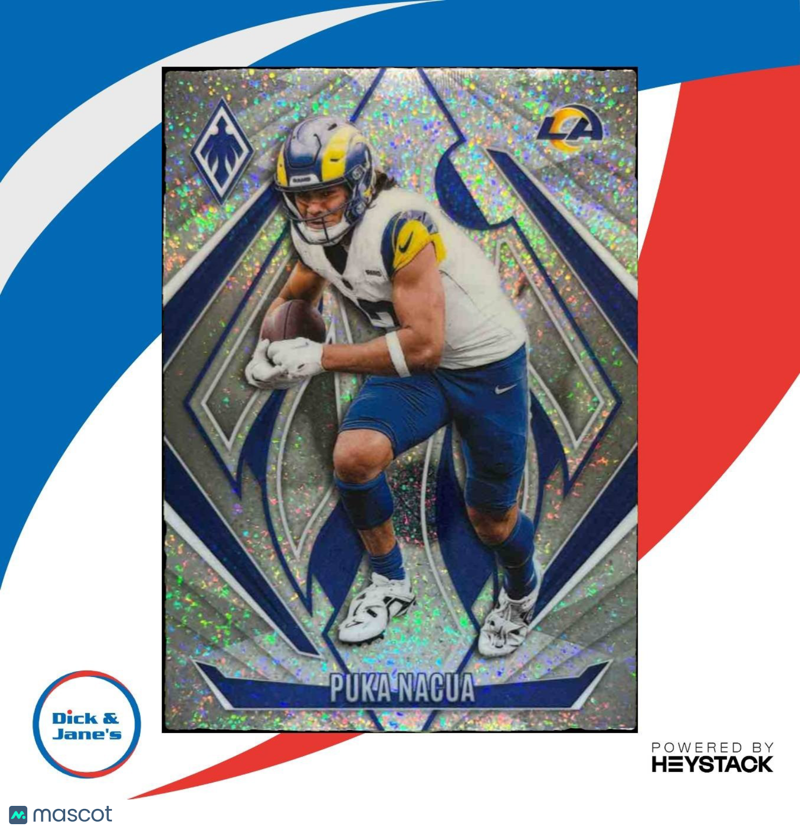 2024 Panini Phoenix Puka Nacua International #118 Los Angeles Rams