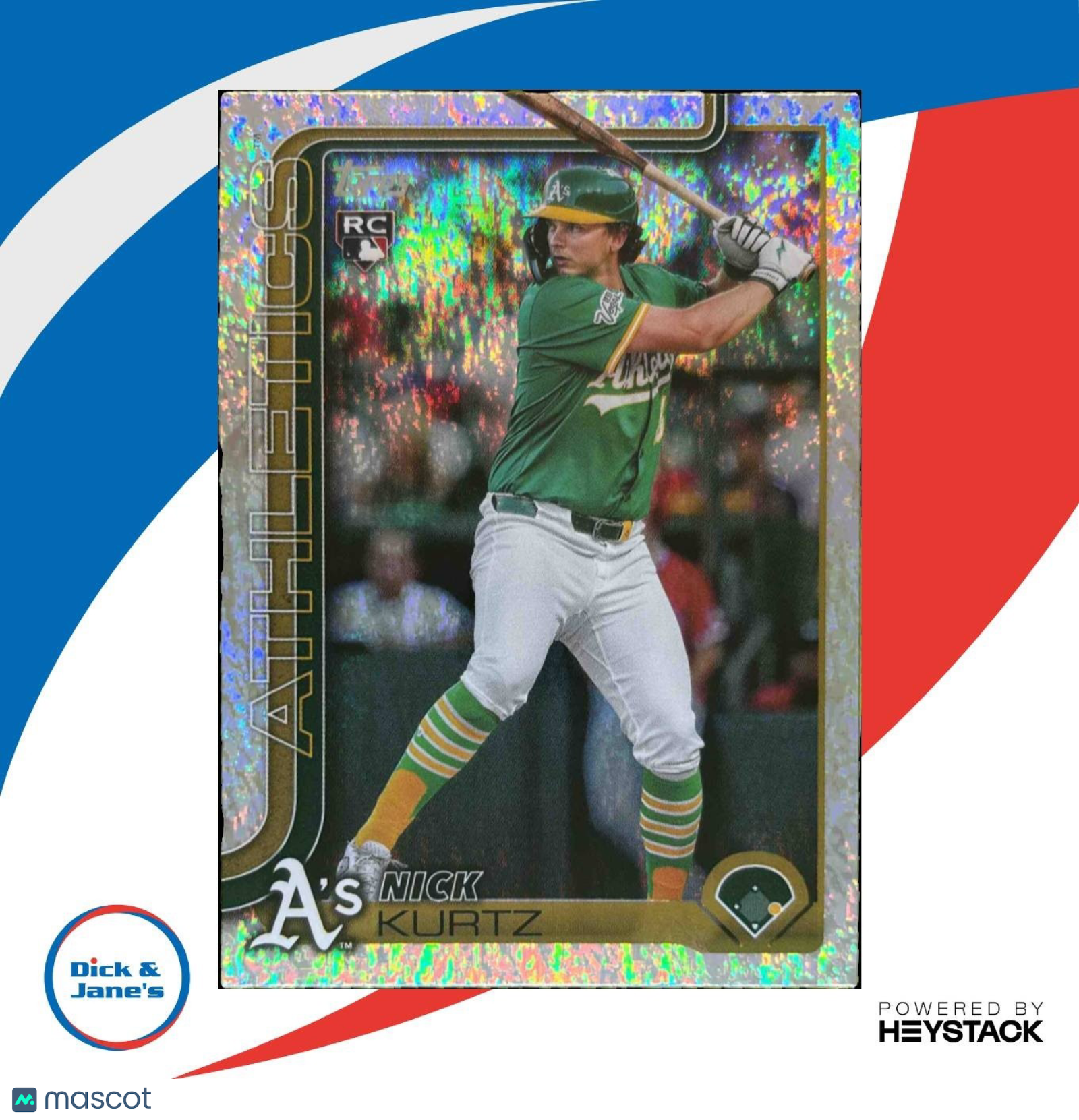 2025 Topps Update Nick Kurtz HTA Sandglitter #US201 Athletics