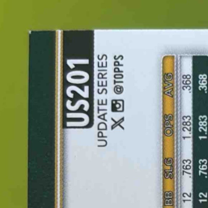 2025 Topps Update Nick Kurtz HTA Sandglitter #US201 Athletics