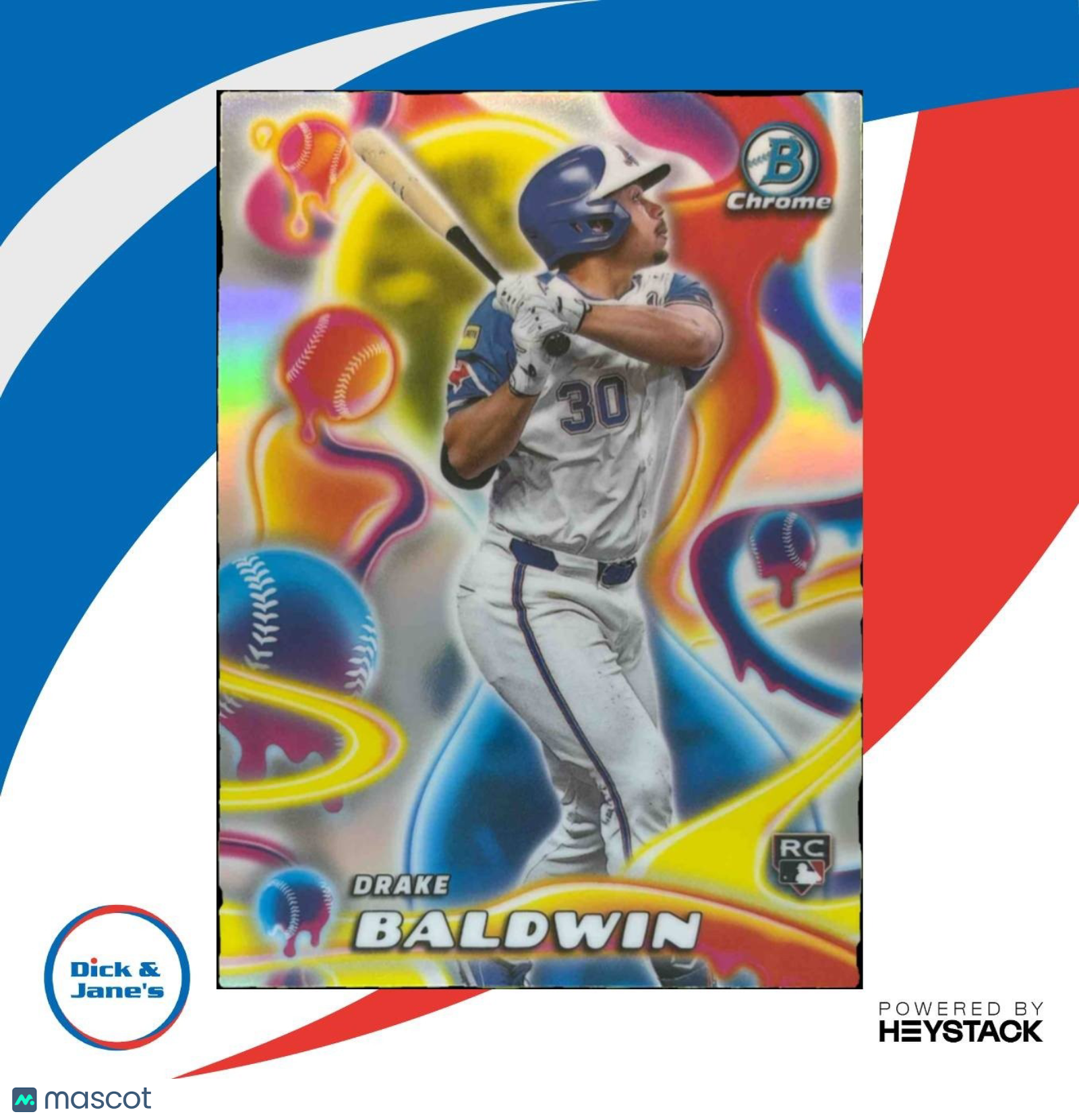 2025 Bowman Chrome Drake Baldwin Melt Mashers #MM-19 RC Atlanta Braves