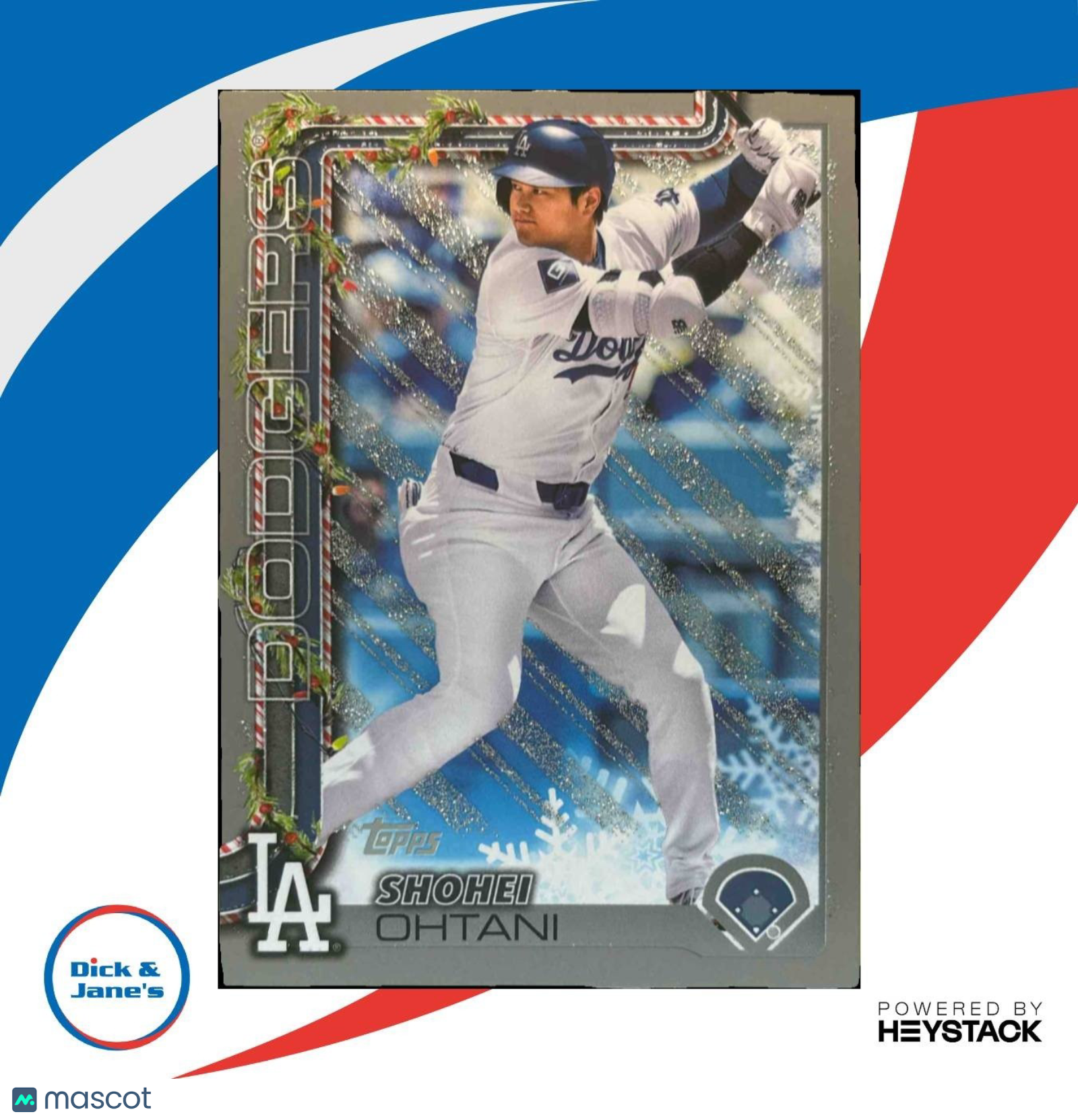 2025 Topps Holiday Shohei Ohtani Silver Glitter #H200 Los Angeles Dodgers