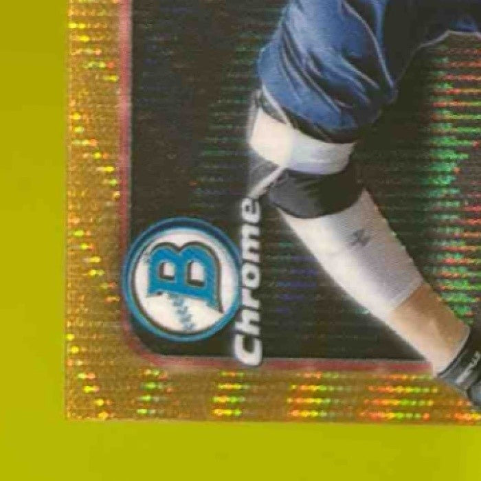 2018 Bowman Draft Greyson Jenista Chrome Pick Auto Gold Wave /50 Atlanta Braves