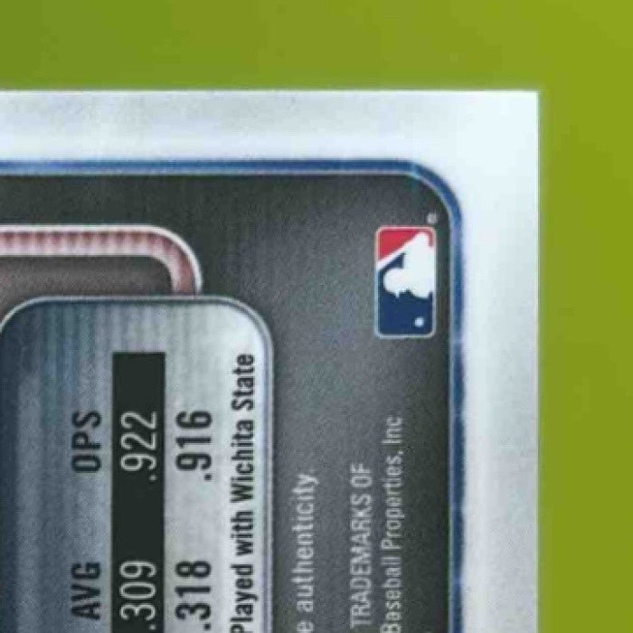 2018 Bowman Draft Greyson Jenista Chrome Pick Auto Gold Wave /50 Atlanta Braves