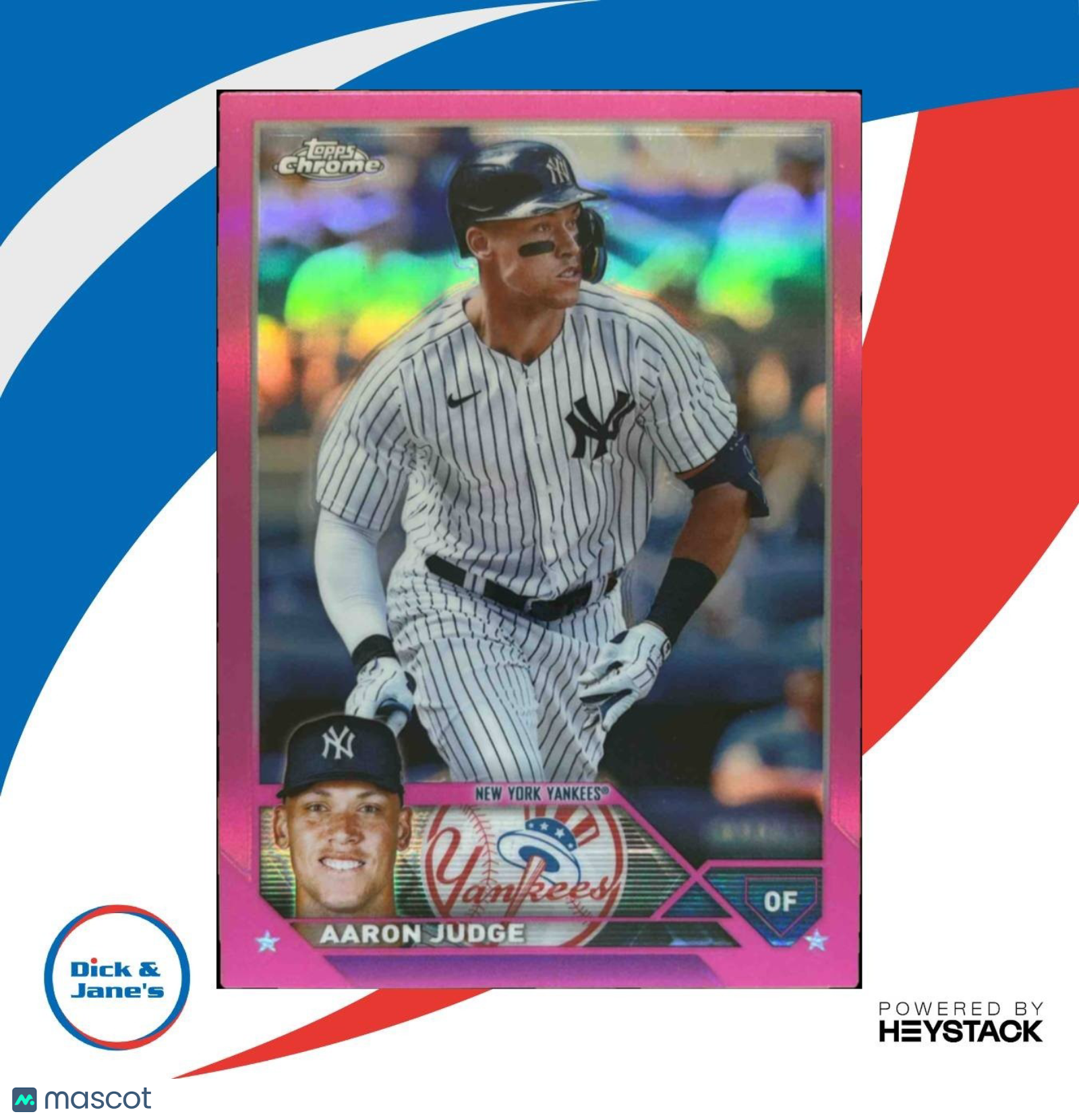 2023 Topps Chrome Aaron Judge Pink Refractor #62 New York Yankees
