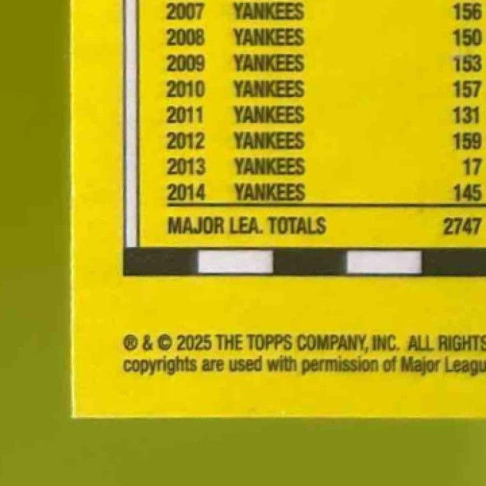 2025 Topps Derek Jeter 1990 Baseball Chrome Silver Pack #T90C-5 New York Yankees