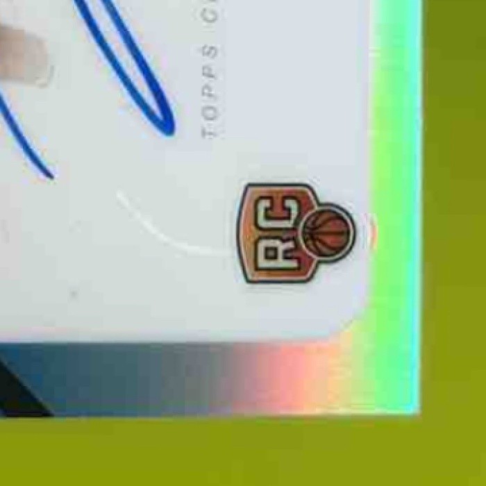 2025-26 Topps Chrome Asa Newell Next Stop Signature Blue /150 RC Auto Hawks