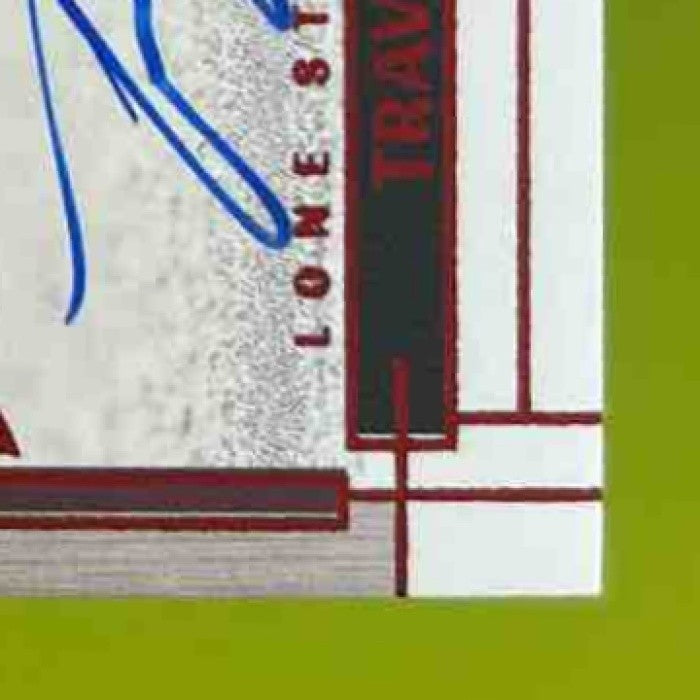 2023 Panini One Travis Etienne Jr. Lone Star Auto NIKE Patch Red /15 Jaguars