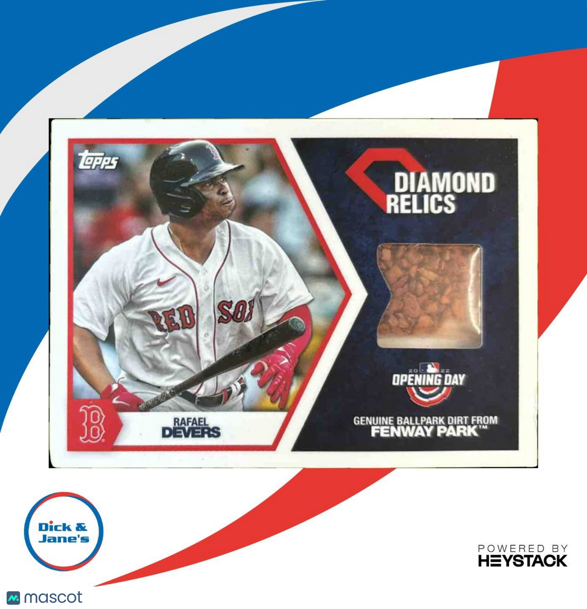 2022 Topps Opening Day Rafael Devers Diamond Dirt Relics #DR-RD Boston Red Sox