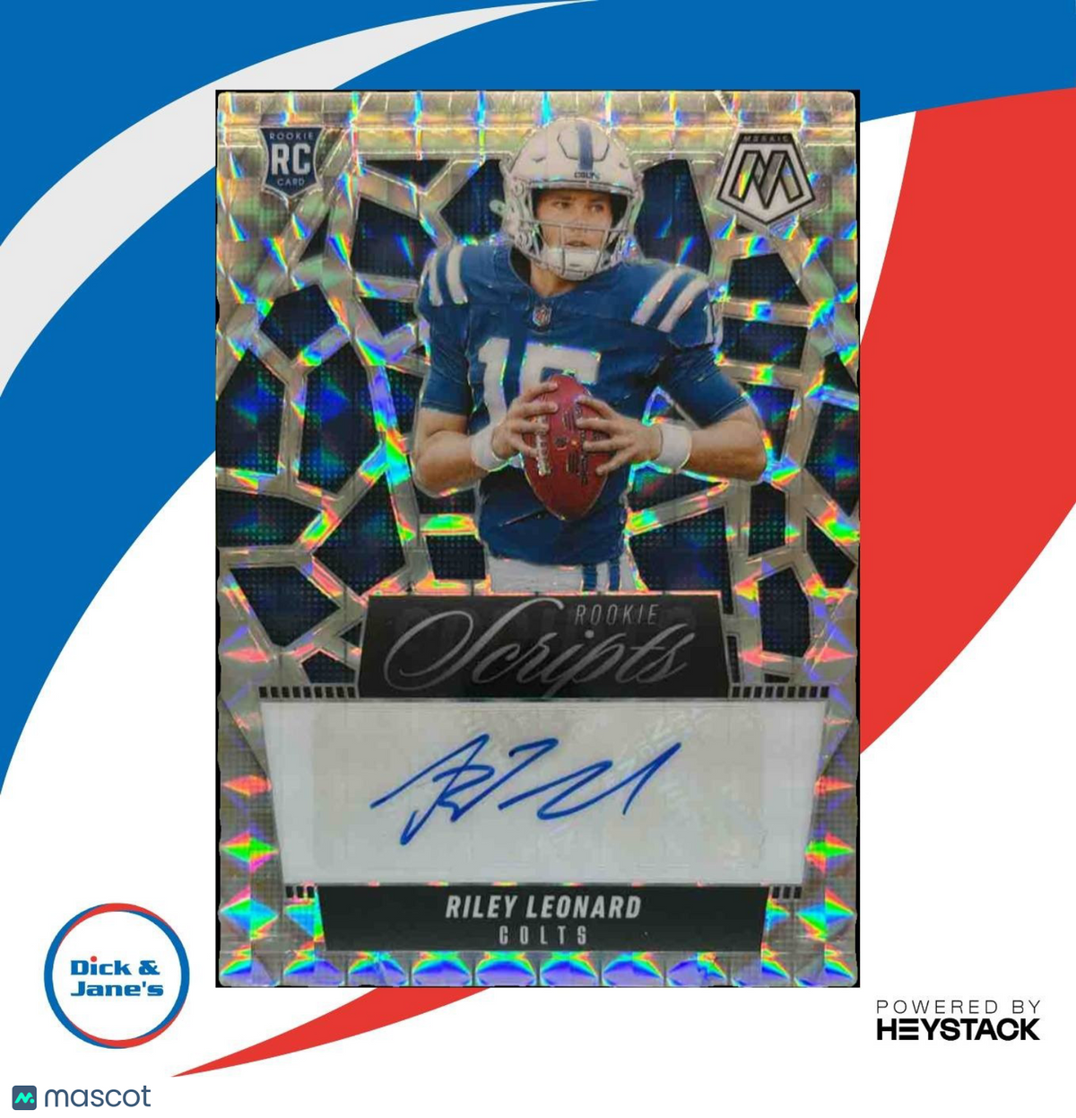 2025 Panini Prizm Riley Leonard Significant Signatures RC Auto Colts