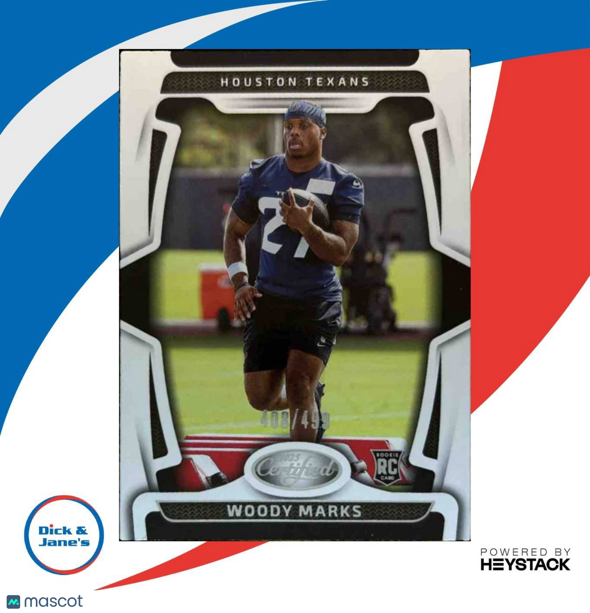 2025 Panini Certified Woody Marks Rookies 408/499 #168 RC Houston Texans