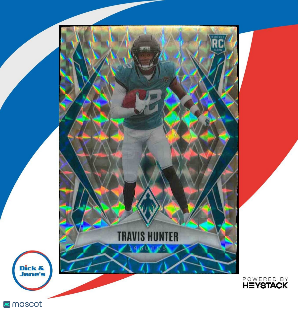 2025 Panini Phoenix Travis Hunter Silver Seismic #157 RC Jacksonville Jaguars