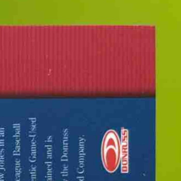 2002 Leaf Andruw Jones Game Collection #AJ-B MEM Atlanta Braves