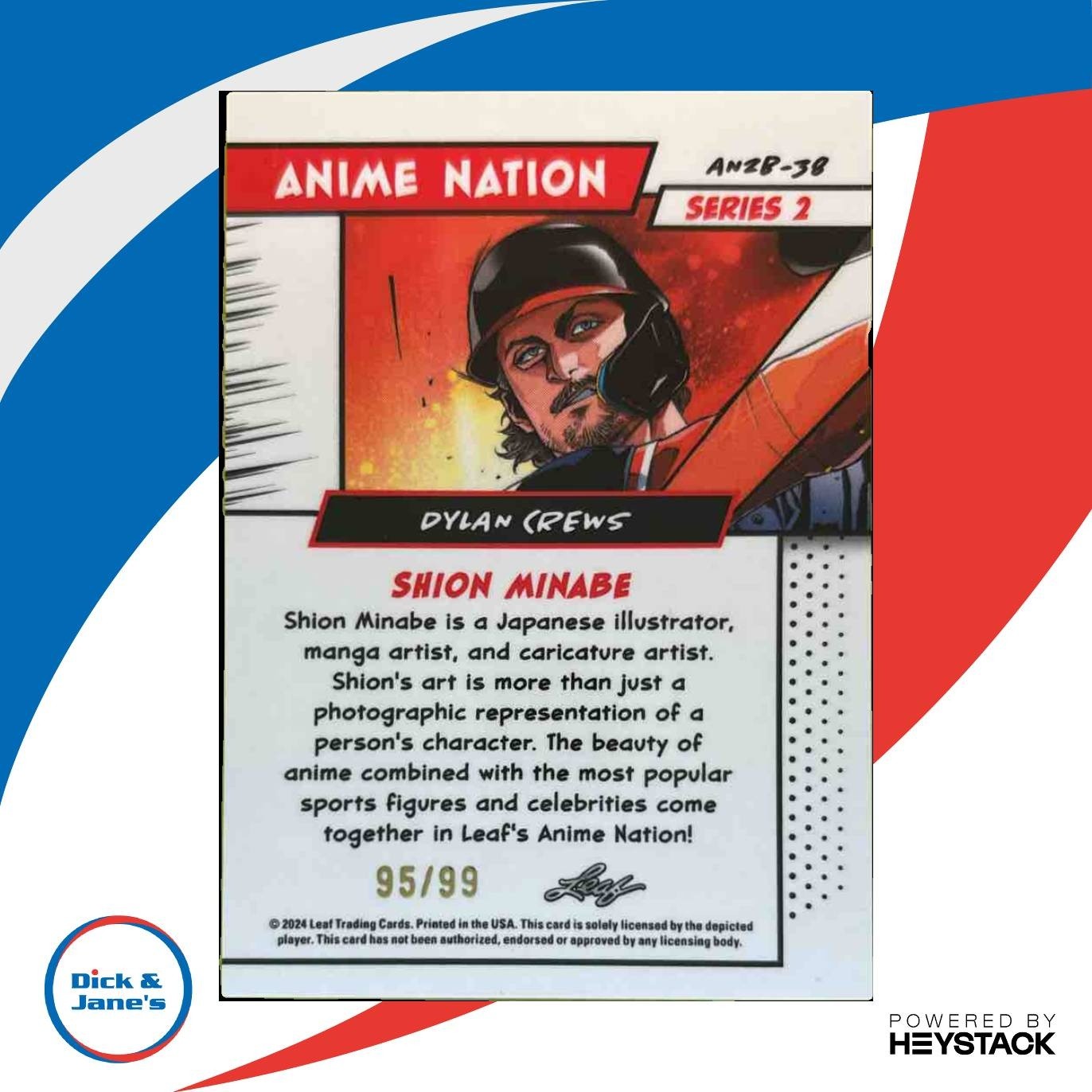 2024 Leaf Anime Nation Series 2 Dylan Crews /99 #AN2B-38